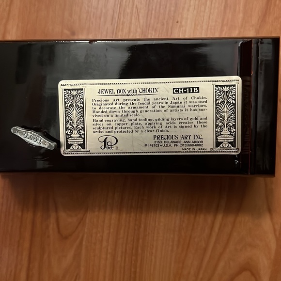 Art of Chokin - gilded music box - Precious Art Inc - Picture 4 of 4